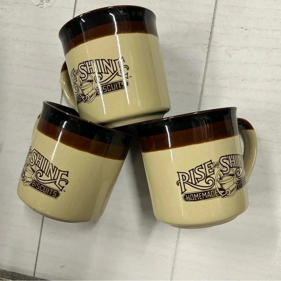 3 Vintage mmHardees Rise and Shine Coffee Mugs 1984‎ EUC - Picture 4 of 8
